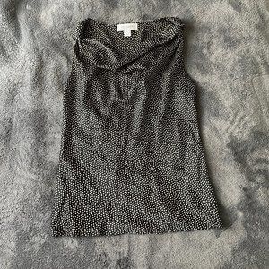 St. John Silk Cowl Neck Blouse